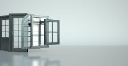 3D rendering of a selection of doors and windows