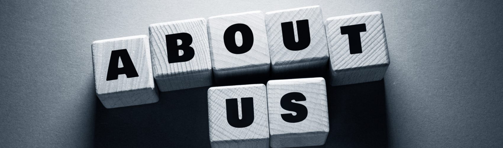 About us Word Written on Wooden Cubes